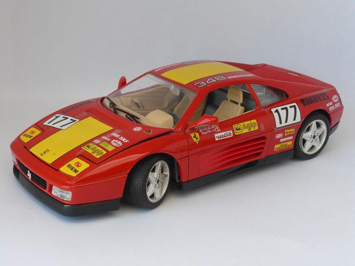 Ferrari 348 tb (1989) van Burago 1/18, Hobby & Loisirs créatifs, Voitures miniatures | 1:18, Voiture, Burago, Enlèvement