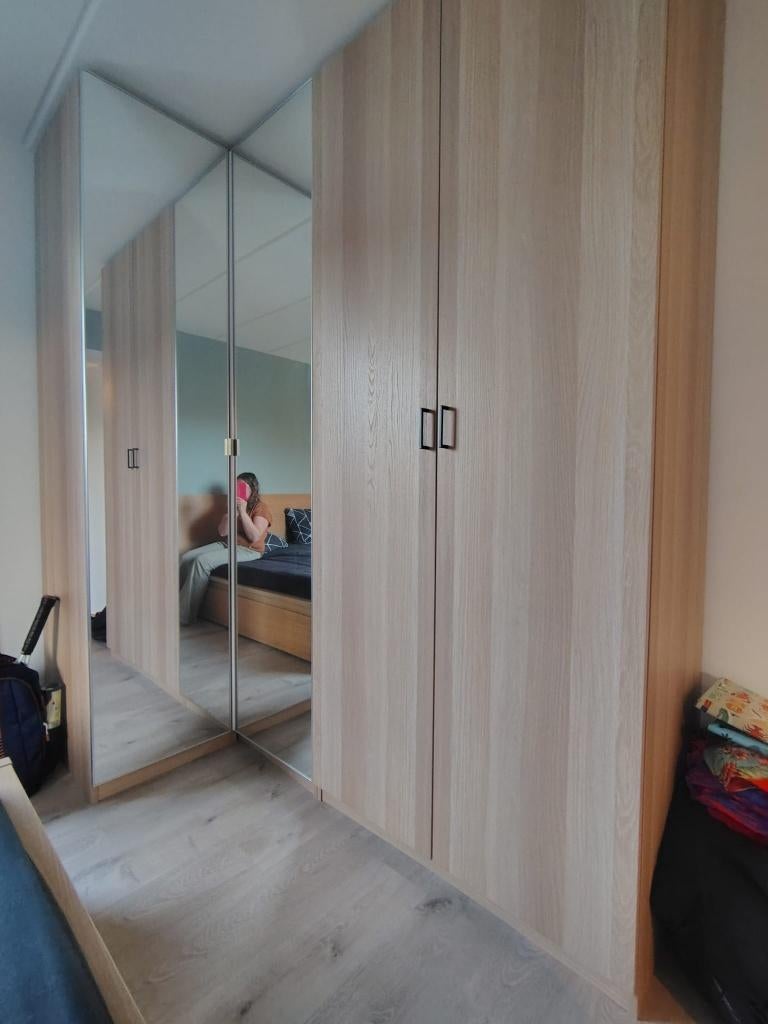 Armoire avec miroir, Maison & Meubles, Avec tablette(s), Comme neuf, 100 à 150 cm, Enlèvement