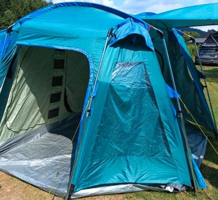 Tente familiale, tente spacieuse pour 6 à 8 personnes, Caravanes & Camping, Tentes, Plus de 6, Comme neuf, Enlèvement ou Envoi