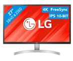 LG Monitor 4K - 27” + HDMI kabel, Informatique & Logiciels, Moniteurs, Gaming, IPS, Comme neuf, Enlèvement