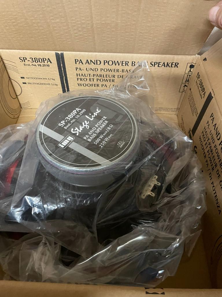stageline Sp-380PA speakers, Ophalen, Zo goed als nieuw