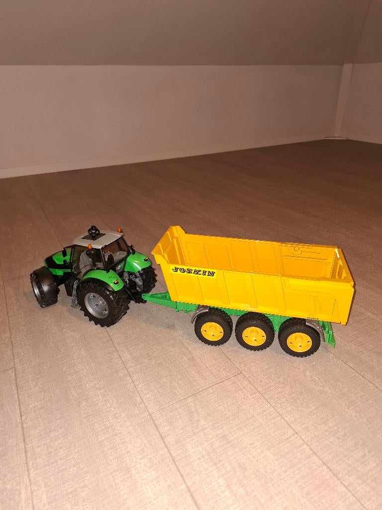 Bruder tractor Deutz, Joskin kiepwagen, Kinderen en Baby's, Speelgoed |Speelgoedvoertuigen, Ophalen