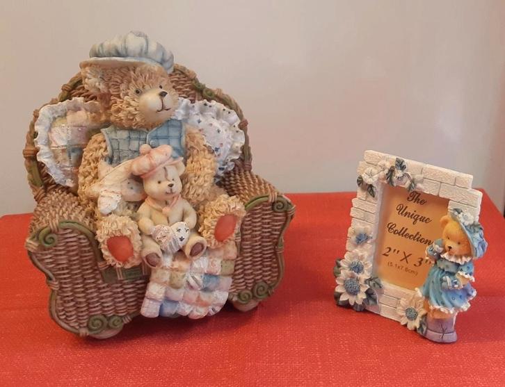 spaarpot beer + fotokader beer (kamerdecoratie), Verzamelen, Beren en Cherished Teddies, Zo goed als nieuw, Overige typen, Ophalen