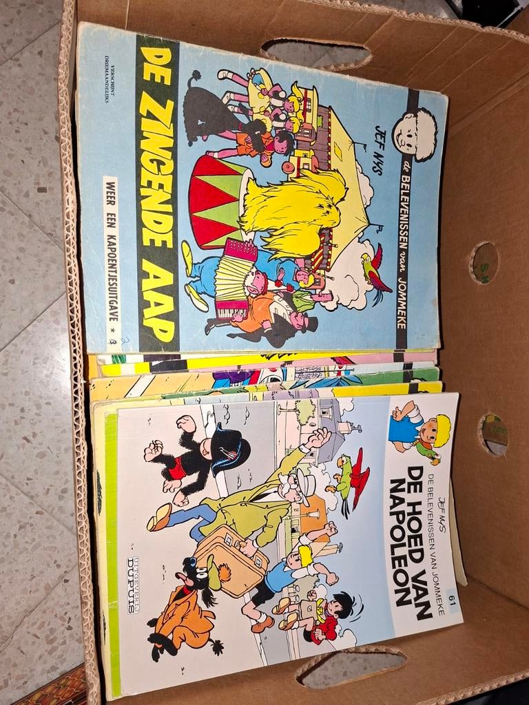 Strips jommeke, Ophalen