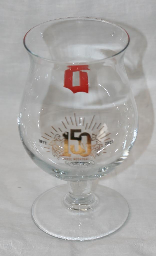 Duvel Moortgat glas 150 jaar 1871-2021, Ophalen of Verzenden, Zo goed als nieuw, Glas of Glazen, Duvel