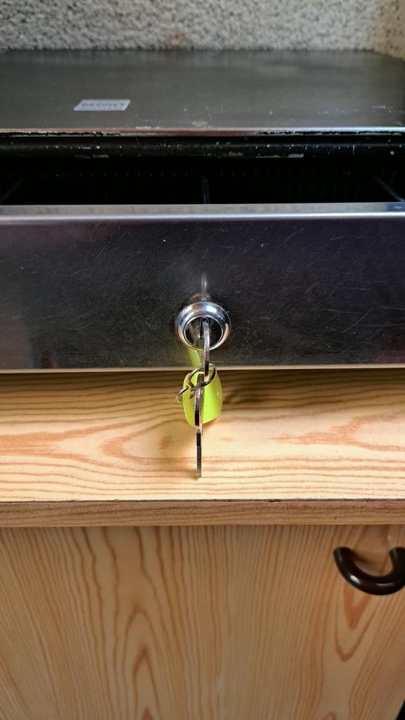 Winkel geld kassa van duurzame afwerking + slot + 2 sleutels, Enlèvement ou Envoi