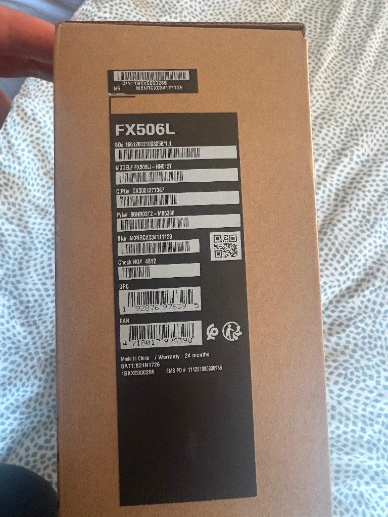 Asus tuf gaming laptop, Informatique & Logiciels, Ordinateurs portables Windows, Enlèvement ou Envoi, 8 GB, ASUS, 512 GB