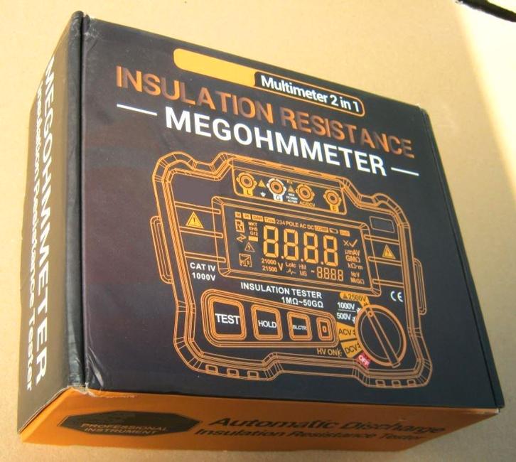 SPLINTERNIEUW IN DOOS 2,5kV Megger Isolatietester, Doe-het-zelf en Bouw, Meetapparatuur, Nieuw, Overige meters, Ophalen of Verzenden