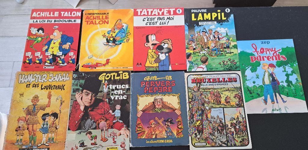 Lot de 9 BD très diverses, Plusieurs BD, Enlèvement ou Envoi, Utilisé, Divers auteurs