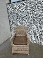 Rieten tuinstoel met zitkussen, Tuin en Terras, Ophalen, Zo goed als nieuw, Rotan