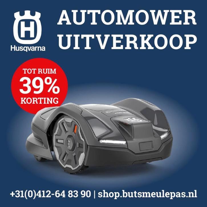 Husqvarna Automower uitverkoop: TOT 39% KORTING! vanaf € 859, Jardin & Terrasse, Tondeuses à gazon, Neuf, Tondeuses à gazon sur batterie