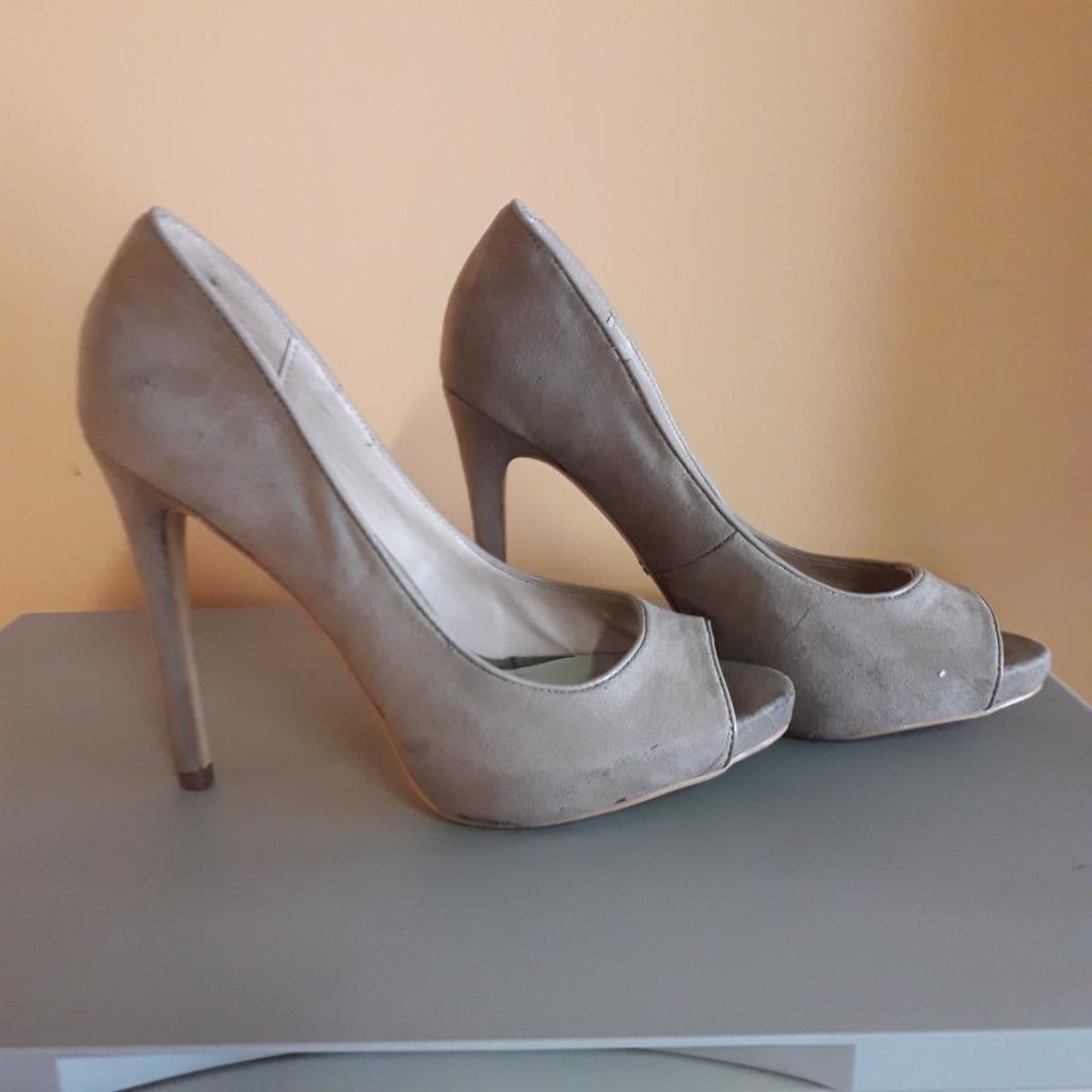 schoenen, Schoenen met lage hakken, Verzenden, Beige, Morgan