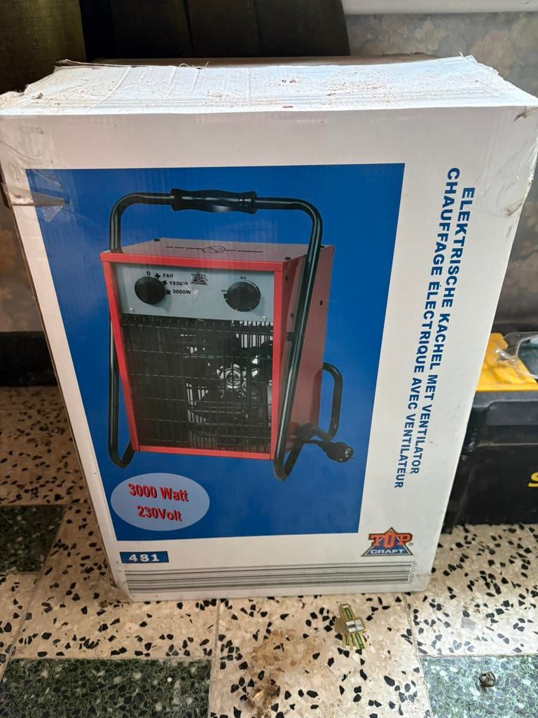 Top Craft elektrische ventilatorkachel, Doe-het-zelf en Bouw, Ophalen, Nieuw