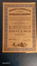 ENTREPRISE des CHEMINS DE FER., Enlèvement ou Envoi, 1950 à 1970, Certificat d'action