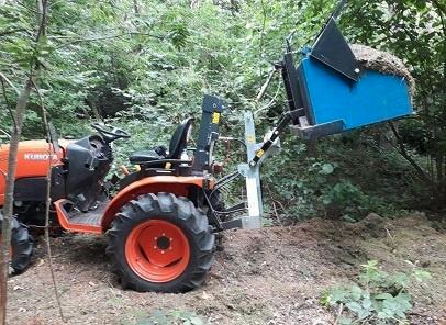 Hefsystem voor minitractor Kuboto Iseki Solis Yanmar, Animaux & Accessoires, Box & Pâturages, Mise à l'étable, Pâturage, Accessoires