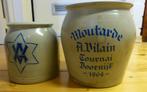 2 grands pots à moutarde anciens et décoratifs, Enlèvement ou Envoi, Comme neuf, Ustensile