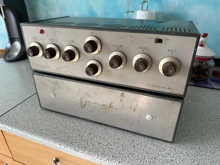 Ampli et préampli à lampes Carad AAS26 et PPC27, TV, Hi-fi & Vidéo, Amplificateur à lampes, Amplificateur, Enlèvement