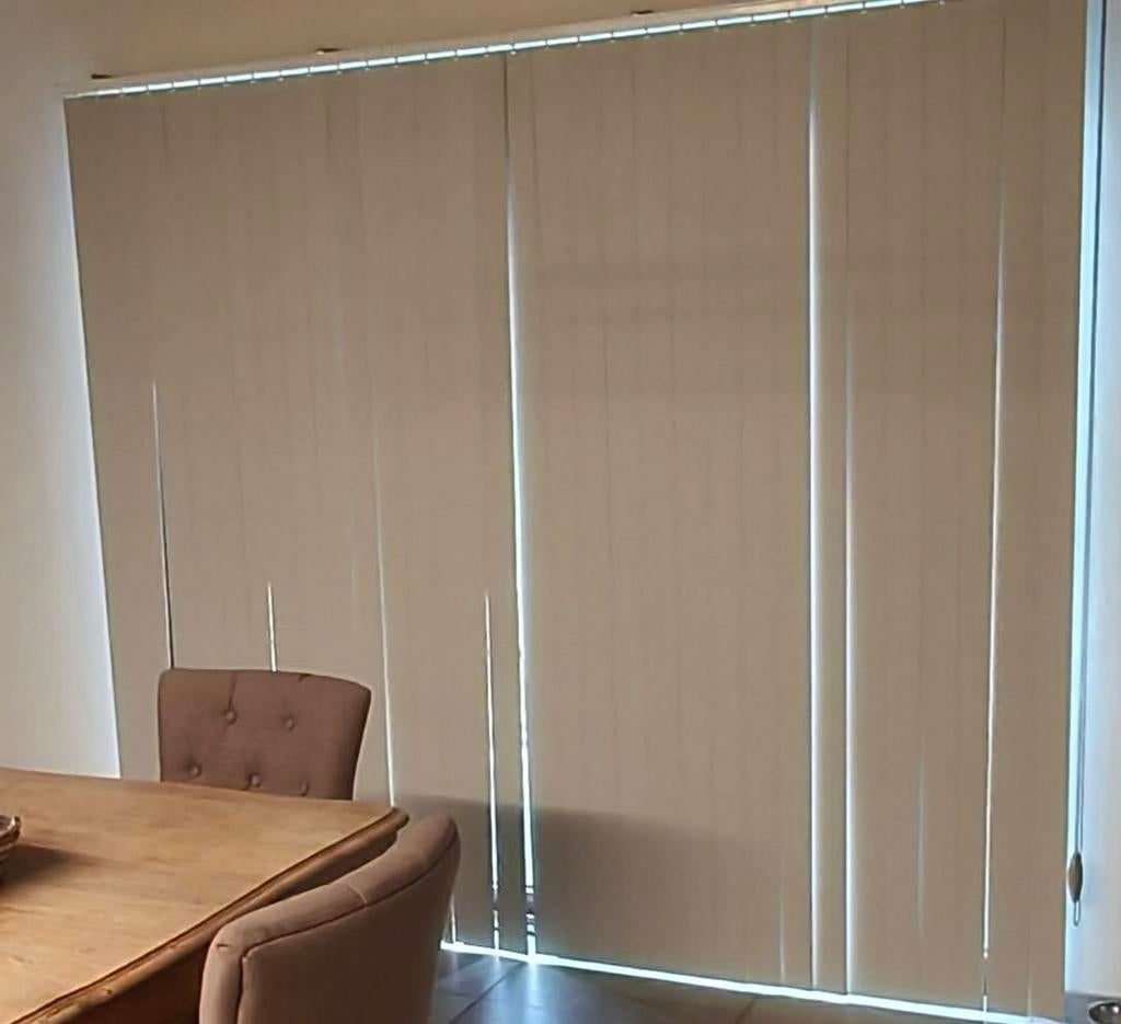 zonnewering  Louverdrape : 375 cm en  2x68 cm, Ophalen, Beige, Zo goed als nieuw, 200 cm of meer