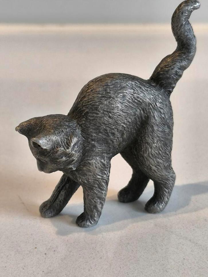 Franklin Mint, katje in tin, Verzamelen, Dierenverzamelingen, Ophalen of Verzenden