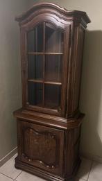 Eiken vitrinekast, Ophalen, Zo goed als nieuw