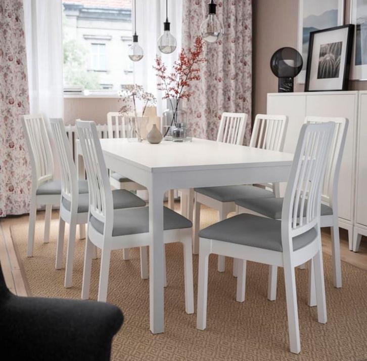 Table à manger extensible IKEA EKEDALEN + 6 chaises – 350€, Maison & Meubles, Tables | Tables à manger, Utilisé, Enlèvement