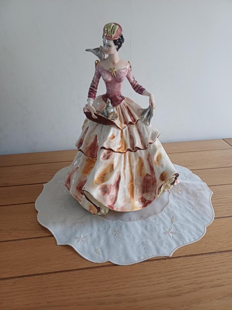 Keramisch beeld van dame, Antiquités & Art, Art | Sculptures & Bois, Statue, Pierre ou céramique, Enlèvement, Multicolore