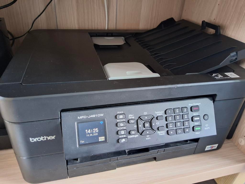 BROTHER MFC-J491DW, Informatique & Logiciels, Imprimantes, Utilisé, All-in-one, Imprimante à jet d'encre, Fax, Impression couleur