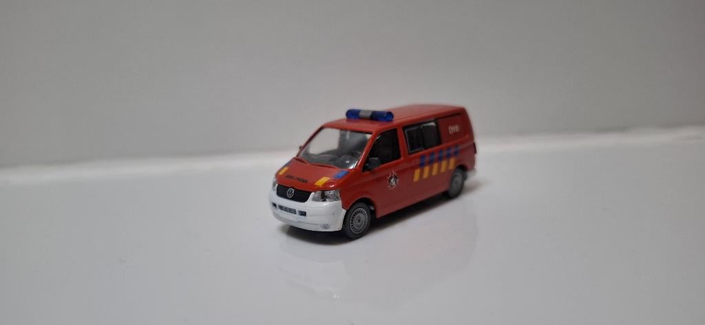 Vw t5 1/87 pompier Belge officier, Enlèvement
