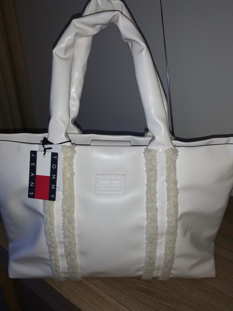 Sac à main Tote bag Tommy Jeans blanc, Enlèvement, Neuf, Blanc, Sac à main
