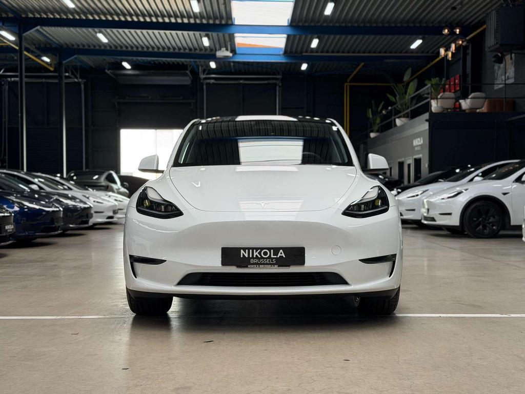 Tesla Model Y LONG RANGE - AWD - HIGHWAY AUTOPILOT, Auto's, Tesla, Zwart, Wit, 5 zetels, SUV of Terreinwagen