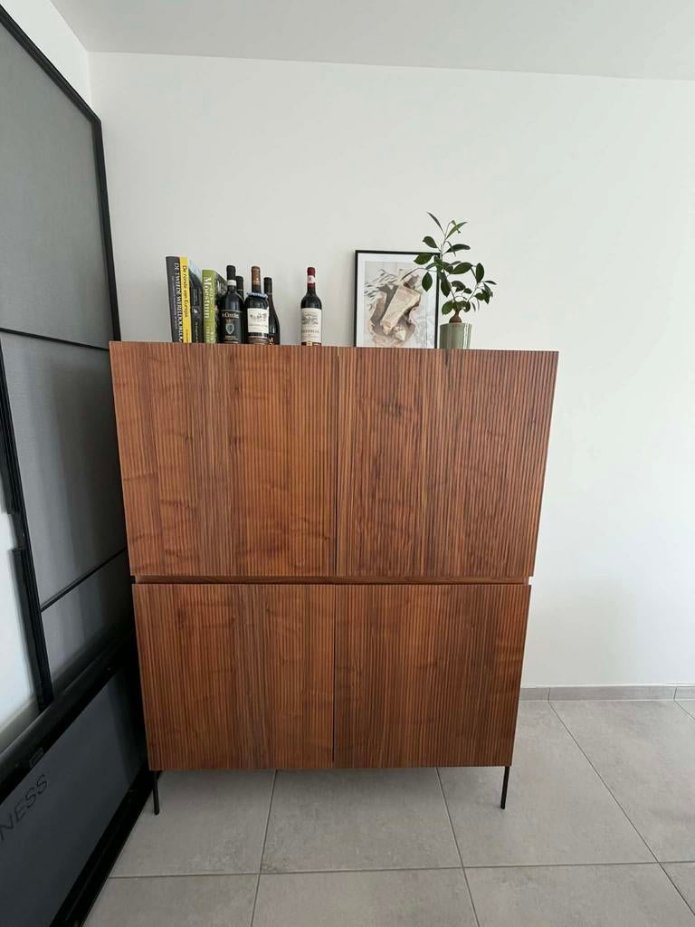 Meuble de bar Juntoo Grivoli en noyer, 120 x 45 cm, Enlèvement, Comme neuf