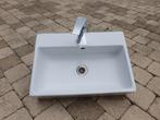 Evier a poser salle de bain + robinet, Maison & Meubles, Lavabo ou Évier, Moins de 25 cm, Comme neuf, Enlèvement