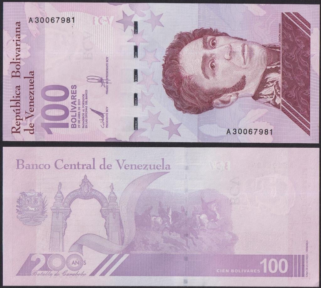 Venezuela 100 Bolivares, Ophalen of Verzenden