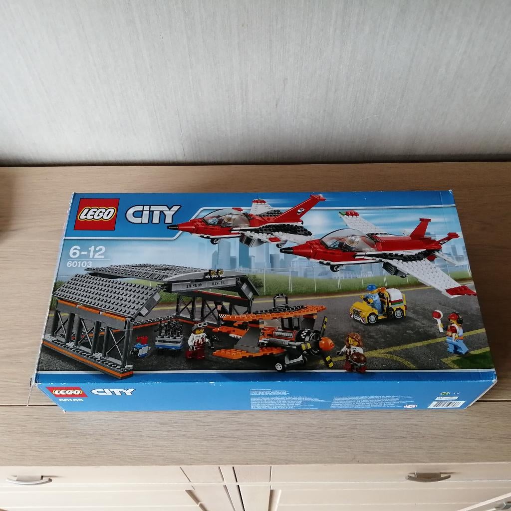 Lego vliegtuig luchtvaart show 60103 + doos en boekjes, Ophalen, Gebruikt, Compleet, Lego