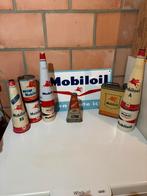 Bidons d’huile plaque émaillée mobiloil olieblik reclamebord, Collections, Enlèvement ou Envoi, Comme neuf