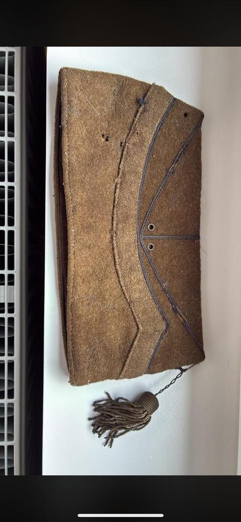 Calot Belge à floche WW1 sans insignes, Collections, Objets militaires | Général, Enlèvement ou Envoi, Armée de terre, Casque ou Béret