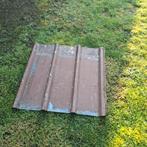Ijzeren dakplaten gebruikt voor voliere, Doe-het-zelf en Bouw, Dakpannen en Dakbedekking, Ophalen, Gebruikt, Metaal