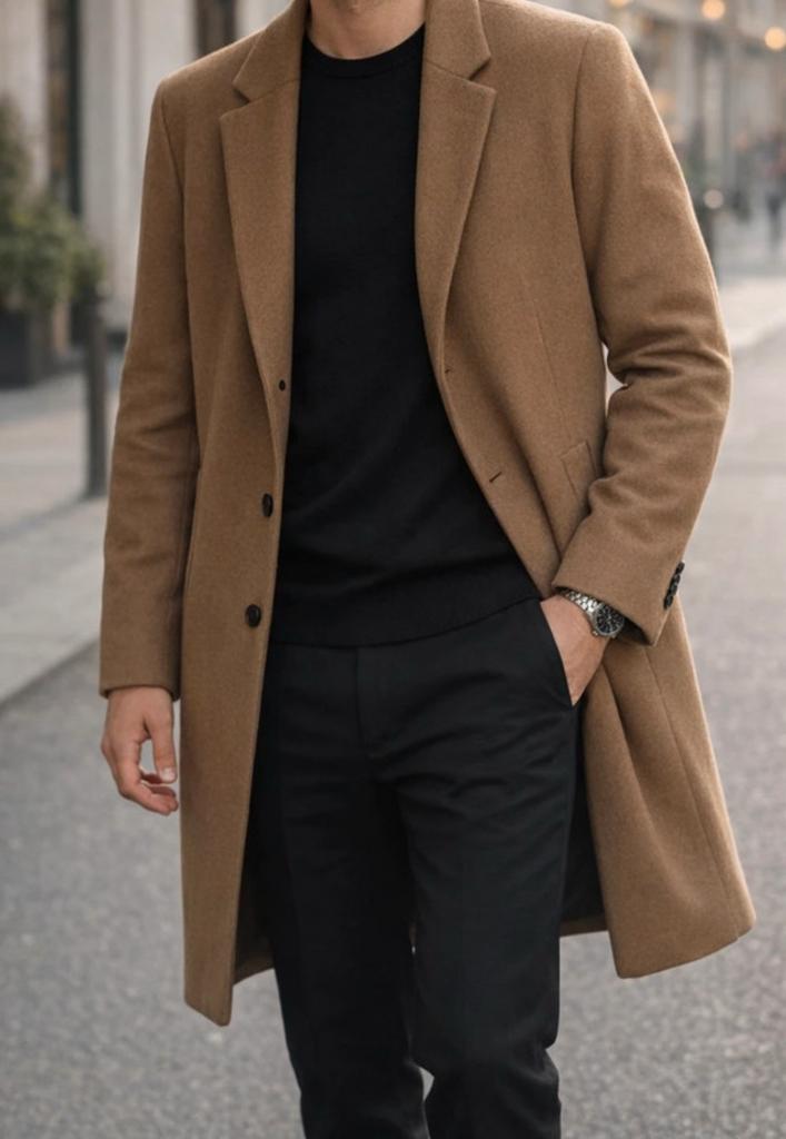 Stijlvolle cognac herenjas maat M, Kleding | Heren, Jassen | Winter, Zo goed als nieuw, Ophalen of Verzenden