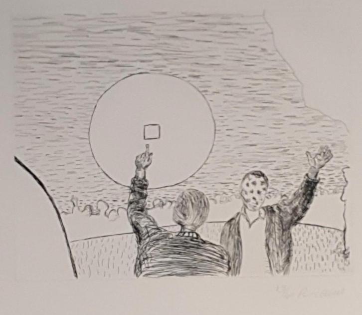 De overtuigden, Antiek en Kunst, Kunst | Litho's en Zeefdrukken, Ophalen of Verzenden