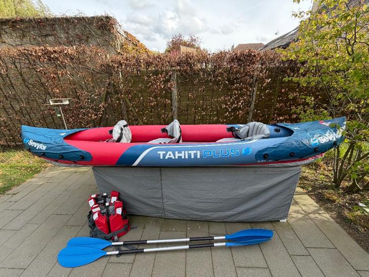 Sevylor Tahiti Plus kano voor 3 personen - ALS NIEUW!!, Sports nautiques & Bateaux, Canoës, Comme neuf, Canoë canadien ou Canoë ouvert