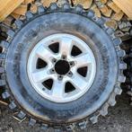 Toyota landcruiser - Madmax Terrain banden + Velgen - Patrol, Auto-onderdelen, Ophalen, Gebruikt, 16 inch, Banden en Velgen