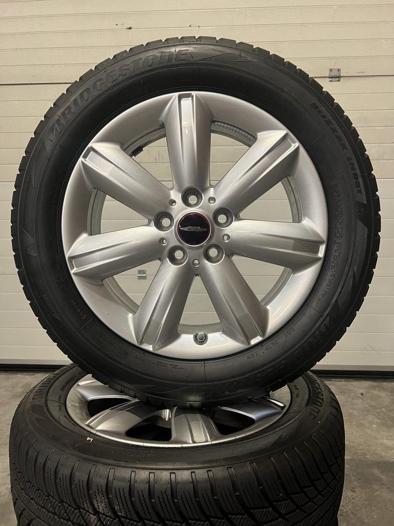 17"' MINI COOPER S JCW COUNTRAYMAN F60 VELGEN WINTERBANDEN R, Gebruikt, -, -, Banden en Velgen