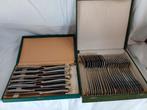 Oud 12 delig bestek in koffer, Antiek en Kunst, Ophalen of Verzenden