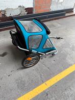 Kinderkar met gordelspanners, Fietsen en Brommers, Fietsaccessoires | Aanhangwagens en Karren, Ophalen, Gebruikt, Kinderkar, Opvouwbaar
