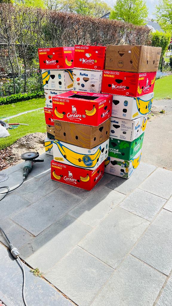 Bananen dozen, Ophalen, Zo goed als nieuw