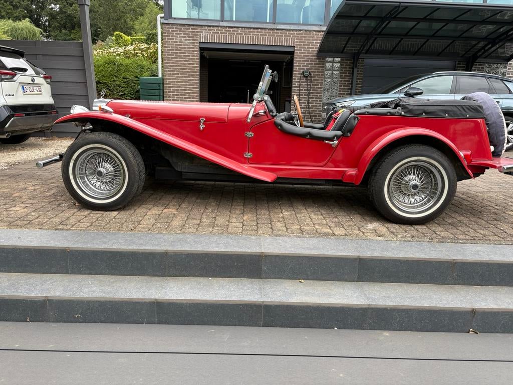 Gazelle Mercedes SSK replica, Autos, Rouge, Noir, 2 portes, Automatique