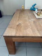 Premium Prachtige massief eiken salontafel, Ophalen, Gebruikt, Minder dan 50 cm, 100 tot 150 cm