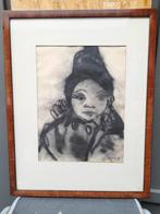 tekening, houtskool, R. Serras, Enlèvement