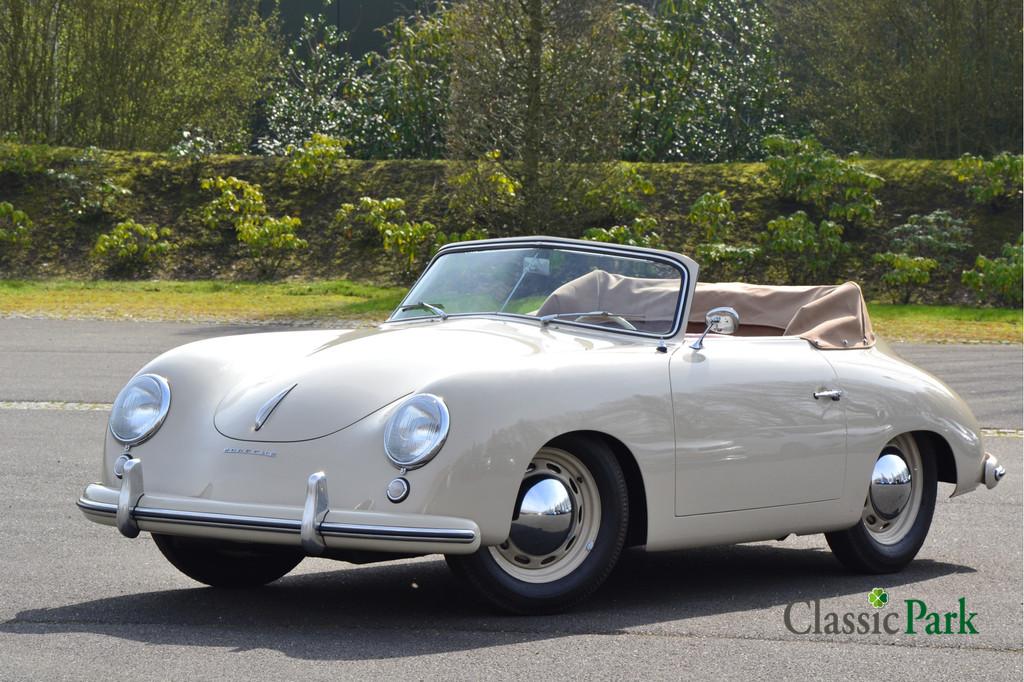 Porsche 356 pre A 1500 Knickscheibe (bj 1954), Cabriolet, Beige, Leder, 2 deurs