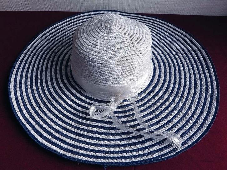 Strohoed of Zonnehoed met Brede Rand., Kleding | Dames, Hoeden en Petten, Nieuw, Hoed, Ophalen